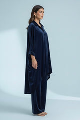 Relaxed Navy Velvet Set