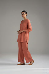 Lawn Relaxed Coord Set Terracotta
