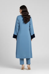 Blue Karandi Velvet Set