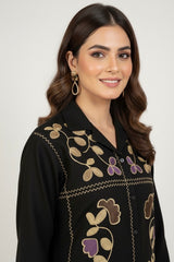 Black Khaddar Embroidered Set