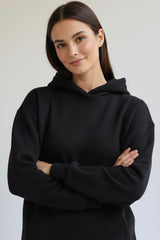 Cozy Fleece Hoodie Black