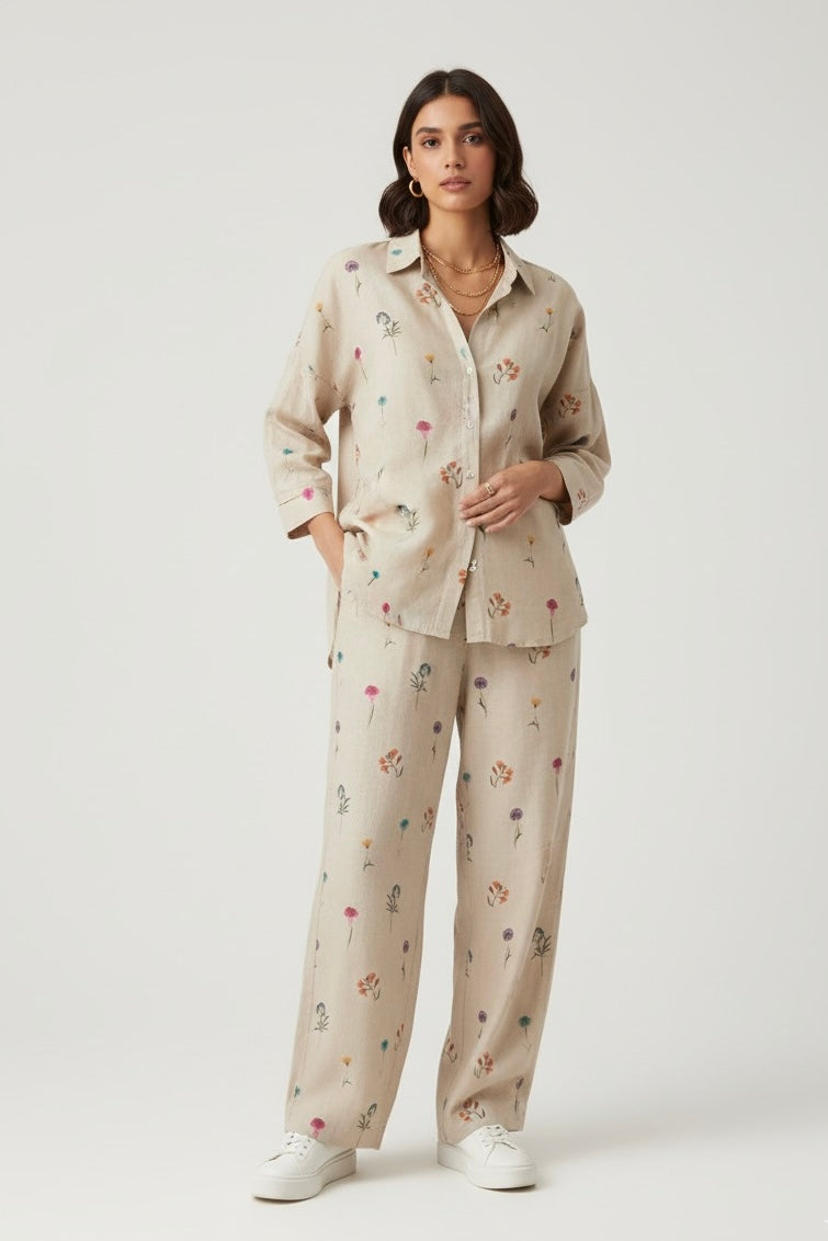 Arabic Linen Print Set