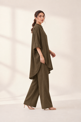 Relaxed Karandi Set Choco Olive
