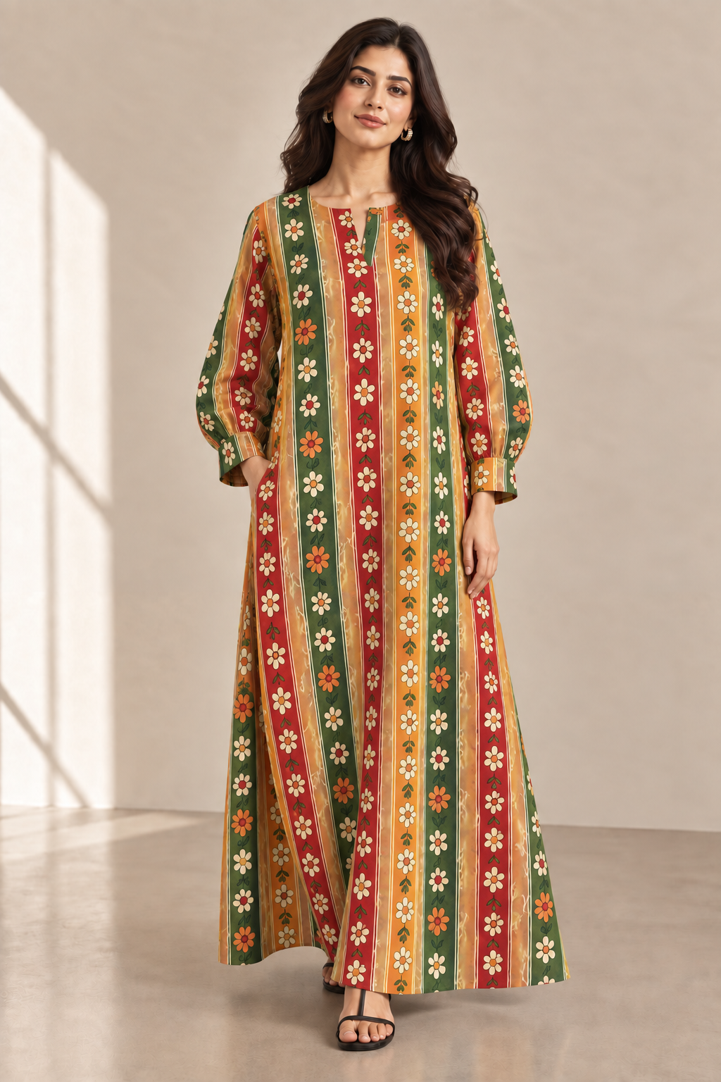 Printed Blend Kaftaan