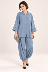 Poise Co-ord Set – Dusty Blue