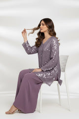 Lilac Sequin Set