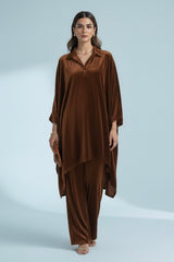 Relaxed Brown Velvet Set