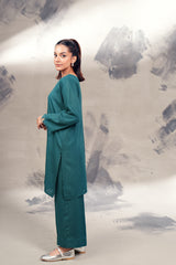 Silk Karandi Teal 2 PC