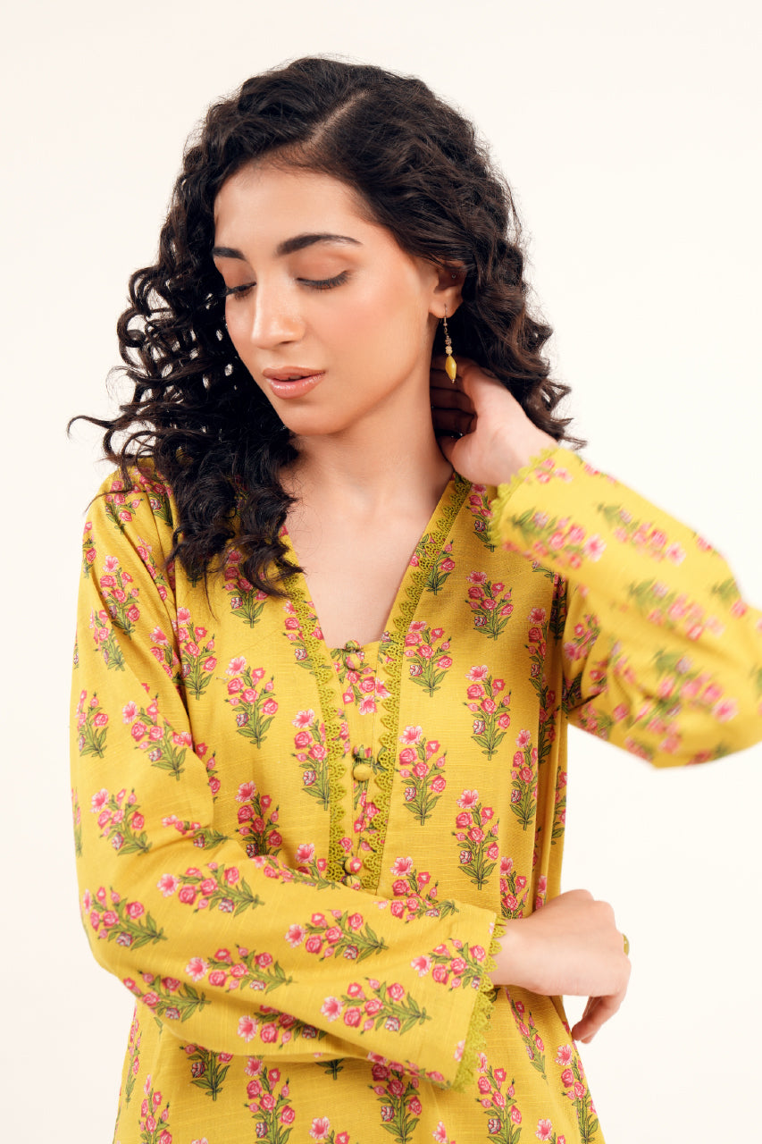 Slub Khaddar Print 2 PC