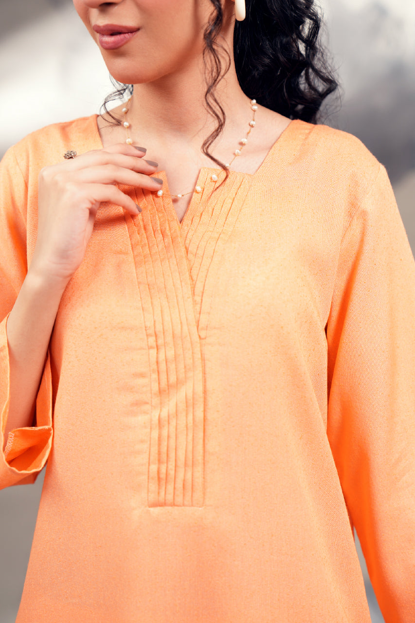 Silk Karandi Peach 2 PC