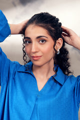 Dobby Cambric Royal Blue 2 PC