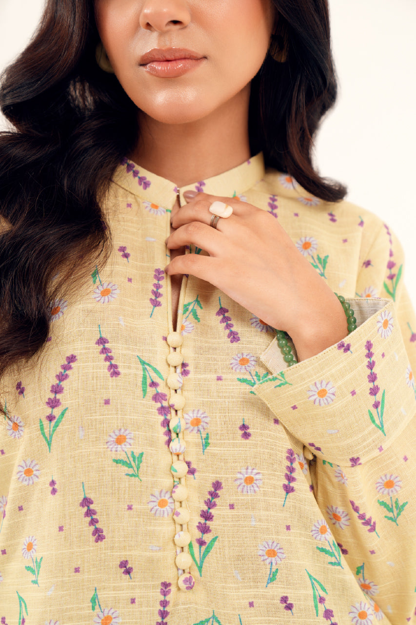 Slub Khaddar Print 2 PC