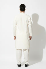 Men’s Cotton Shalwar Kameez – Off White