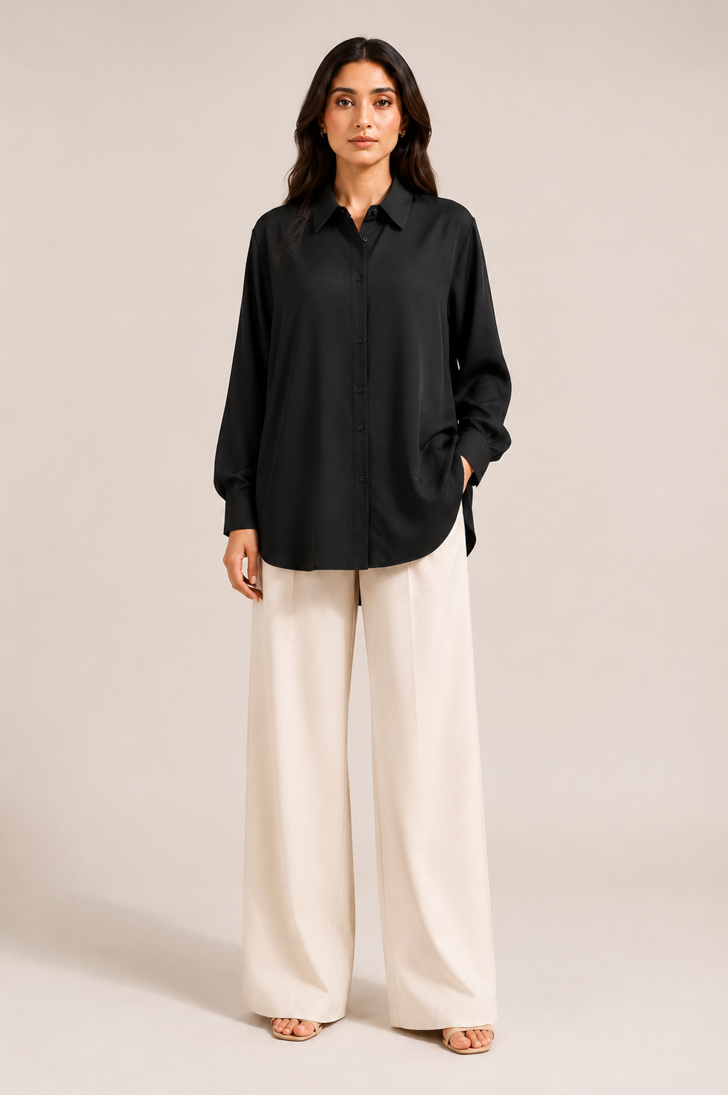 Oversized Blend Shirt Black