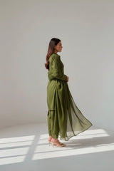 Dobby Cambric Olive 3PC