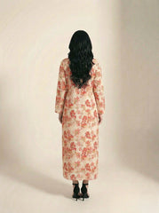 Printed Silk Lawn Kaftaan