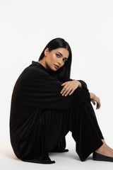 Velvet Coord Set Black