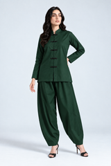 Mandarin Knot Set Bottle Green