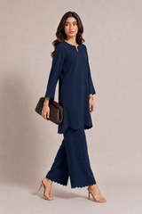 The Scallop Edit - Navy