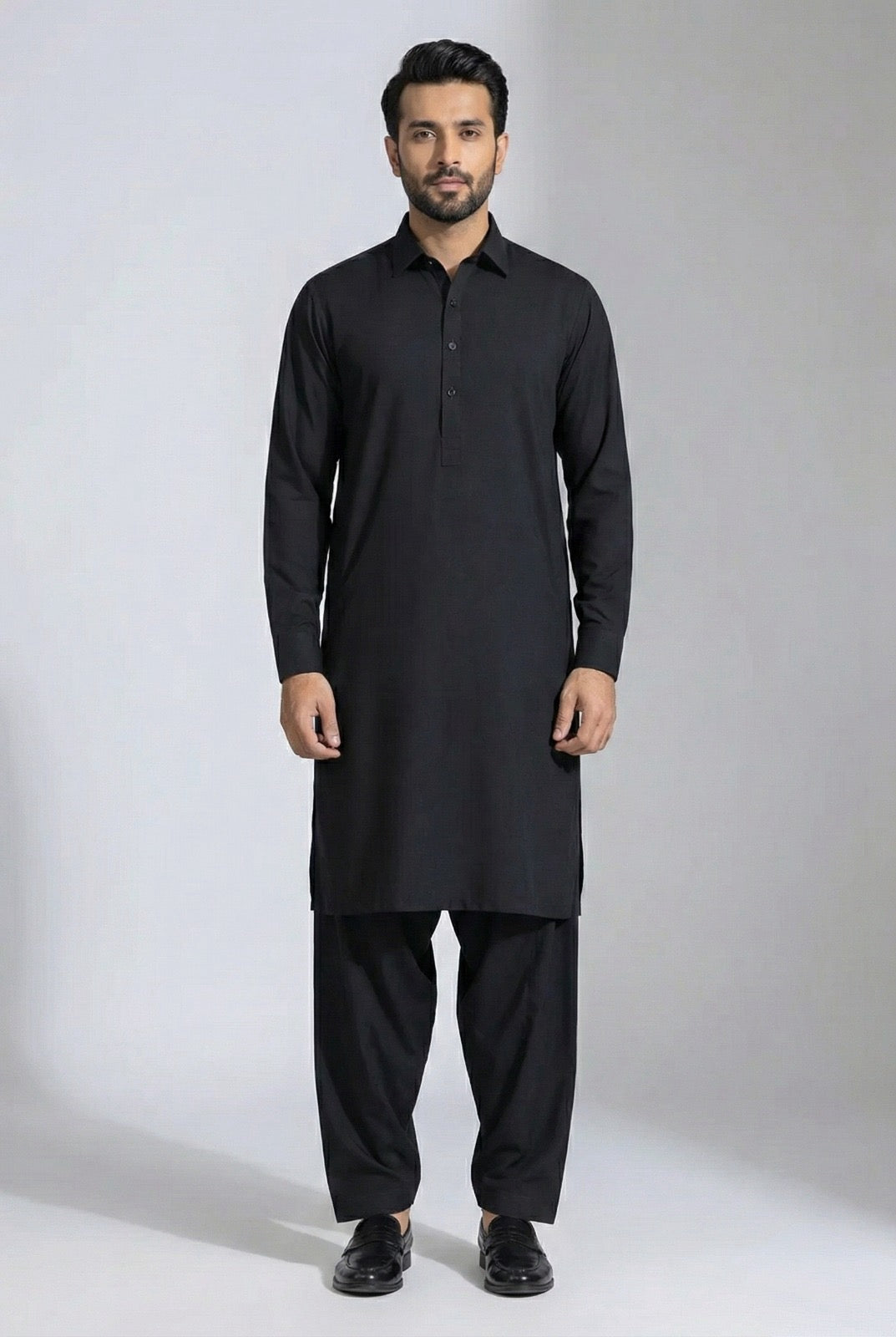 Men’s Wash n Wear Shalwar Kameez –Black