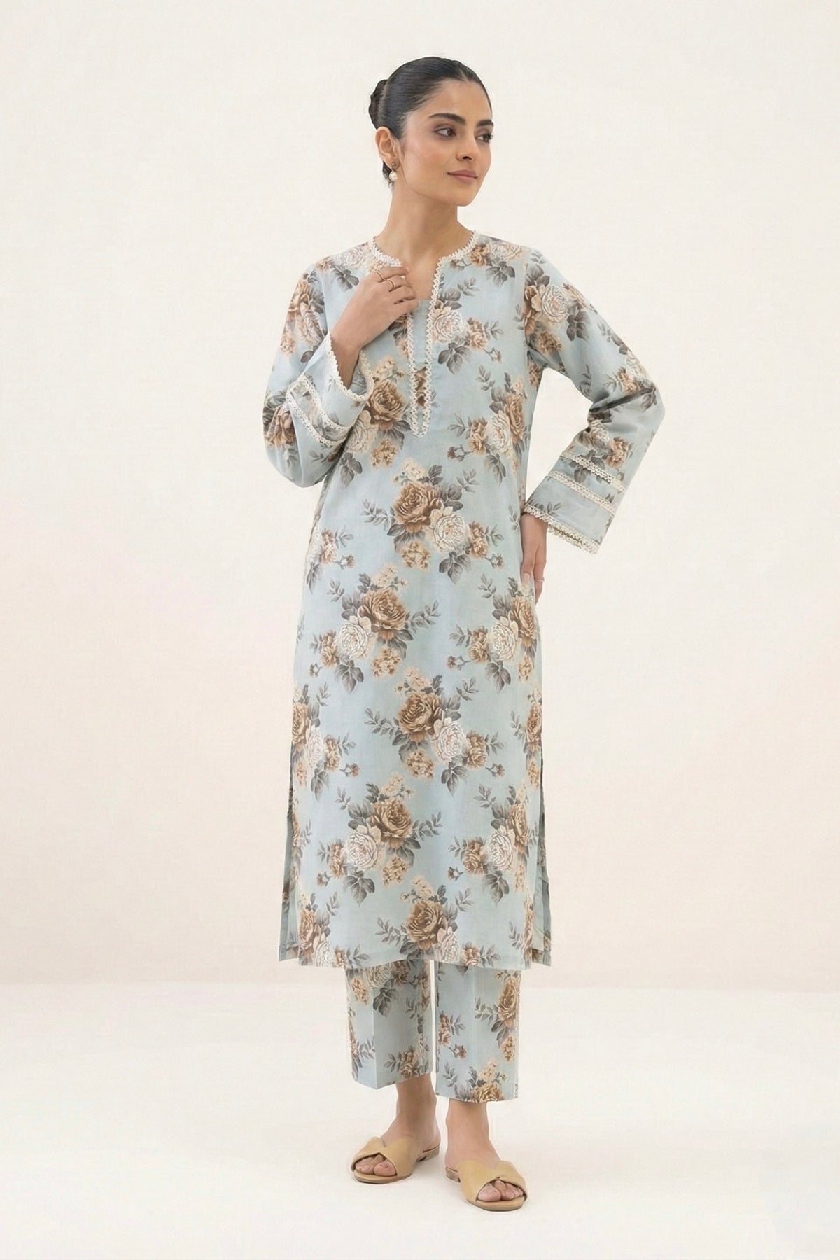 Printed Lawn Coord Set