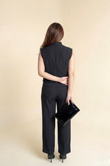 Midnight Drape Coord Set Black