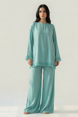 Relaxed Karandi Set Aqua