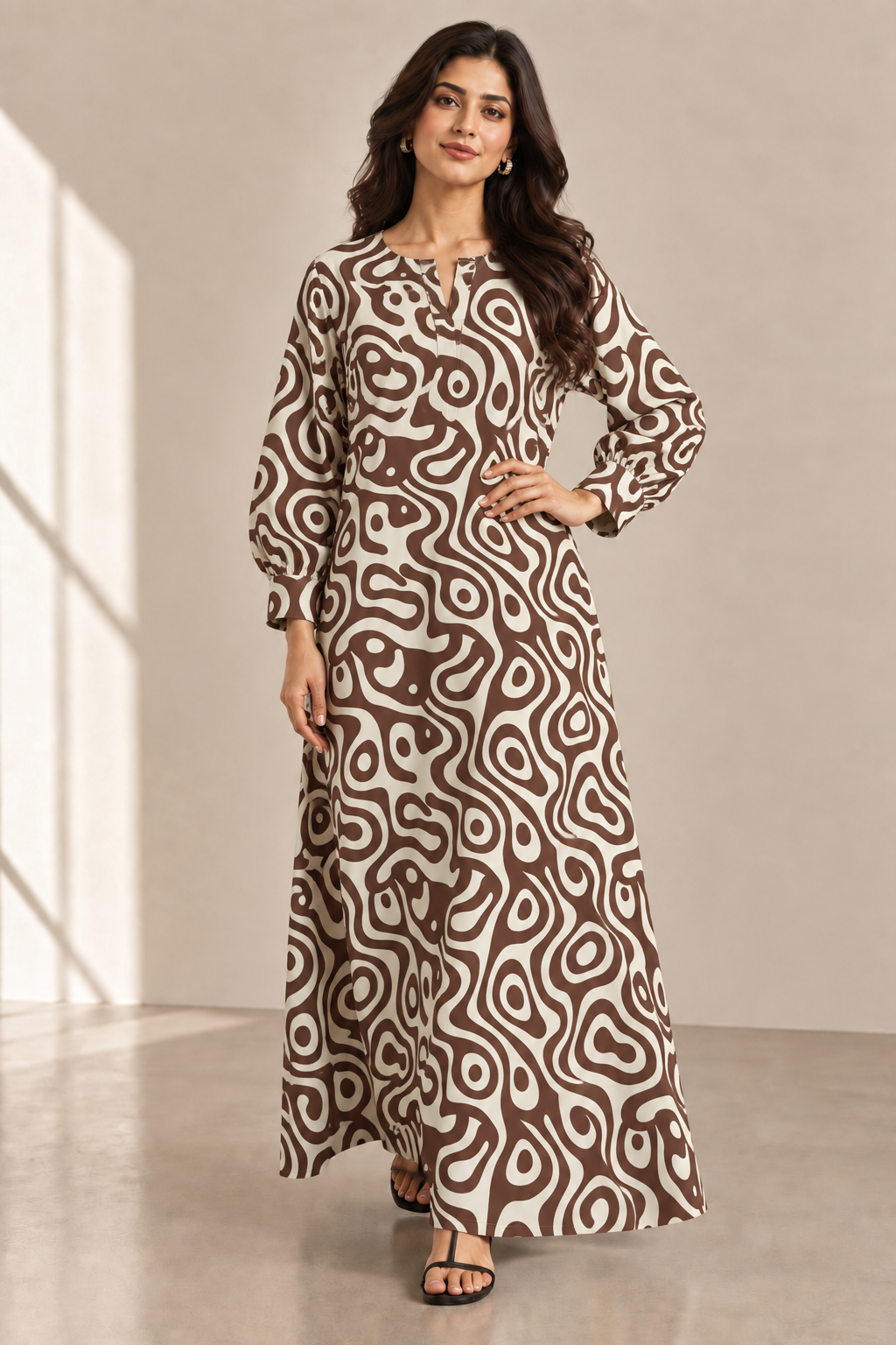 Printed Blend Kaftaan