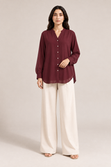 Pearl Top Maroon