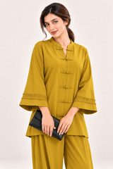 Poise Co-ord Set – Dusty Mustard