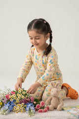 Pastel Bloom Kids Night Suit