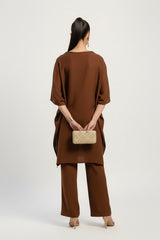 Wool Cowl Set Tobacco