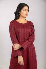 Dobby Lawn Maroon 2PC