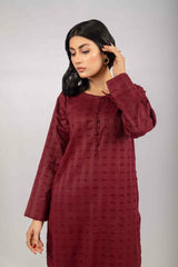 Dobby Lawn Maroon 2PC