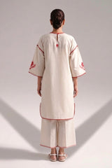 White Serne Lawn Cotton Set