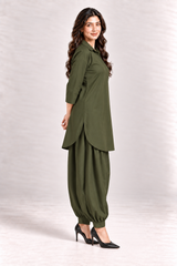 Mode Poplin Co-ord - Olive