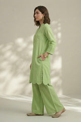 Lime Lawn Coord Set