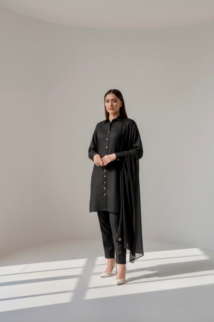 Dobby Cambric Black 3PC