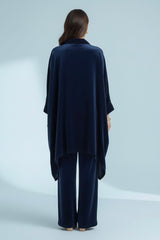 Relaxed Navy Velvet Set