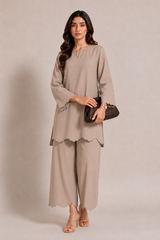 The Scallop Edit - Warm Taupe