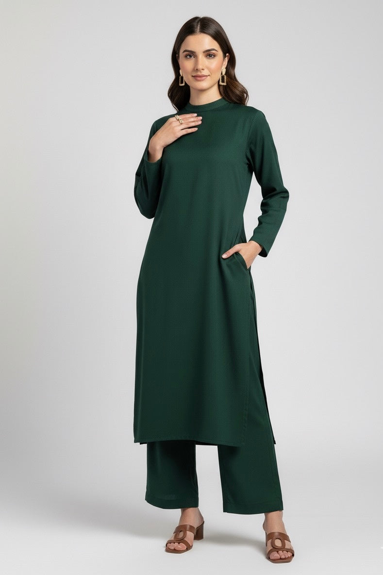 Emerald Stripe Viscose Set
