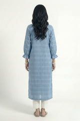 Dobby Lawn Blue Shirt