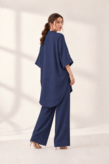 Relaxed Karandi Set Blue Navy