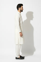 Men’s Cotton Shalwar Kameez – Off White