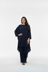 Navy Kaftan Wool Set