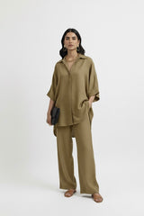 Relaxed Blend Set Camel Khaki