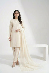 Korean Silk Ivory 3PC