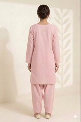 Pink Lawn Embellished Set