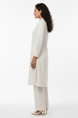 Jasmine White Dobby Cotton Set