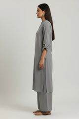 Relaxed Grey Khaddar Set